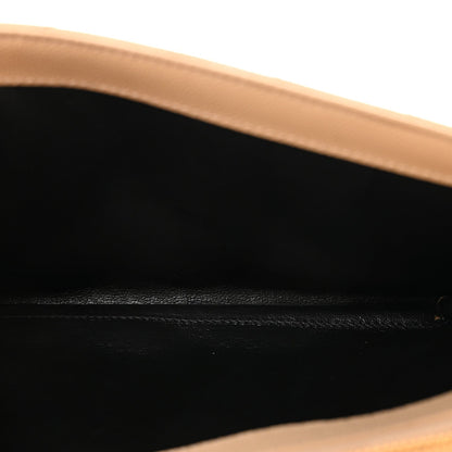 Grain De Poudre Matelasse Chevron Monogram Chain Wallet Nude Powder