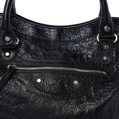 Agneau Arena Silver Hardware Medium Le City Black