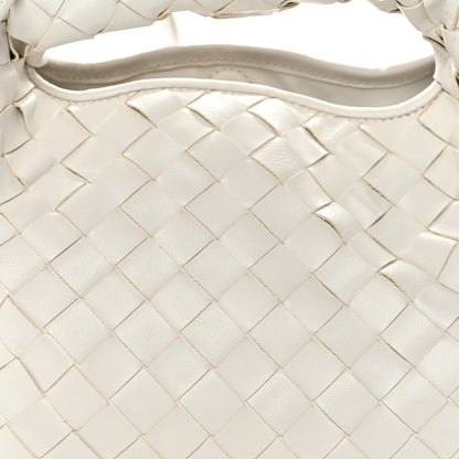 Calfskin Intrecciato Mini Hop White