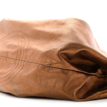 Metallic Nappa Aire Shoulder Bag Bronce