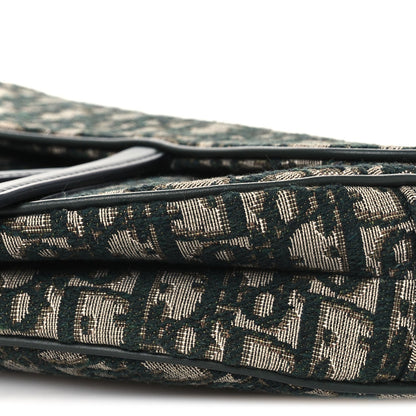 Oblique Saddle Bag Green
