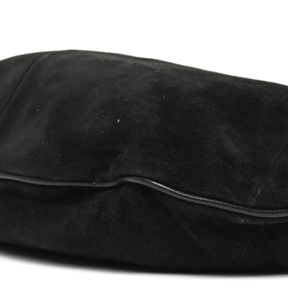 Suede Buffalo Horn Mombasa Hobo Black