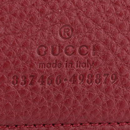 Grained Calfskin Softbit Maxi Shoulder Bag Rosso Ancora