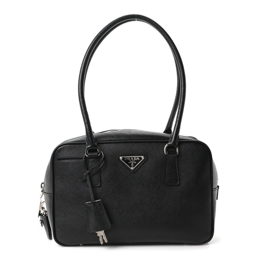 Saffiano Vitello Bauletto Black