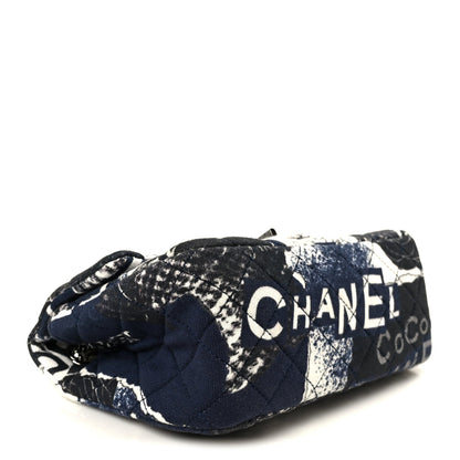 Jersey Quilted Camellia 2.55 Reissue Mini Flap Black White