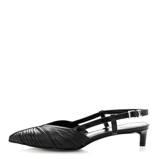 Calfskin Allure D'Orsay Slingback Pump 37.5 Black