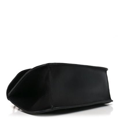 Vitello Large Glam Lock Rockstud Flap Black