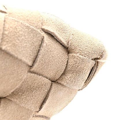 Suede Intrecciato Large Hop Mastice