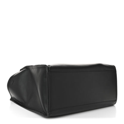 Vitello King Plexiglass Medium Fendi Sunshine Shopper Black