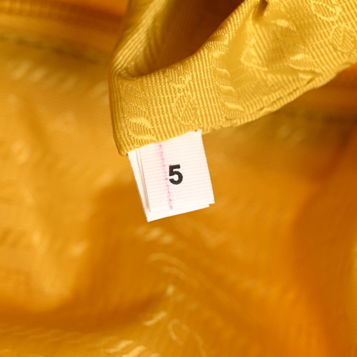 Re-Nylon Vitello Metal Triangle Logo Sling Backpack Giallo