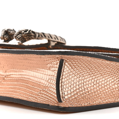 Metallic Lizard Super Mini Dionysus Bag Rame