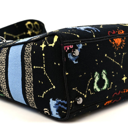Canvas Pixel Zodiac Embroidered Medium Lady D-Lite Nero Multicolor
