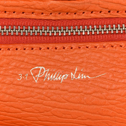 Textured Calfskin Mini Pashli Satchel Orange