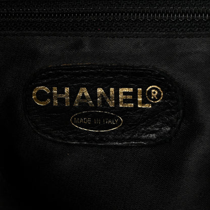 Suede CC Drawstring Backpack Black