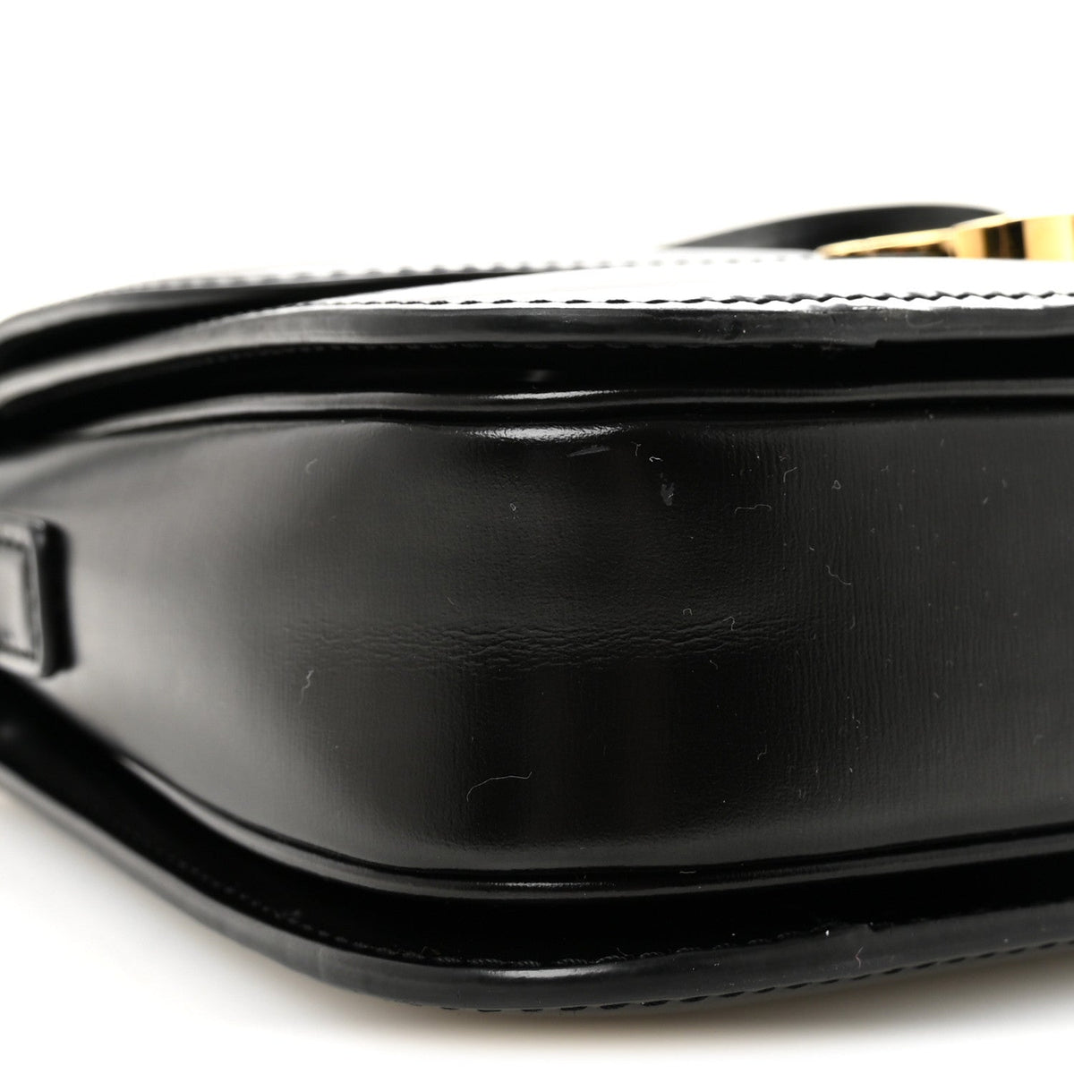 Shiny Calfskin Medium Triomphe Black