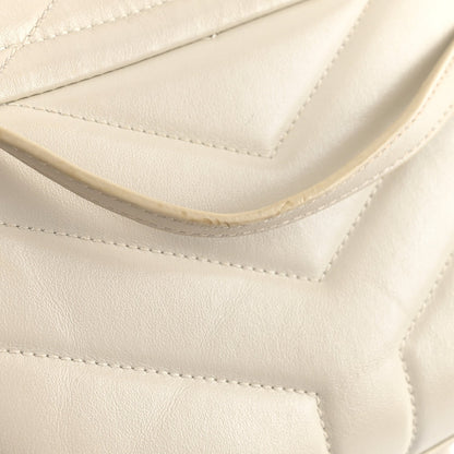 Calfskin Y Quilted Monogram Toy Loulou Crossbody Bag Crema Soft