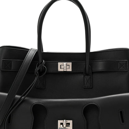 Smooth Calfskin Small Bel Air Carry All Bag Black