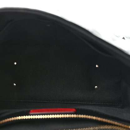 Lambskin VLTN Print Candystud Top Handle Bag Black