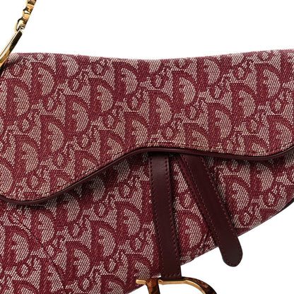 Monogram Saddle Bag Burgundy