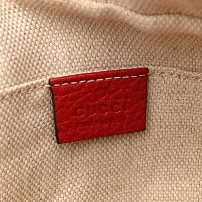 Pebbled Calfskin Small Soho Disco Bag Vibrant Red
