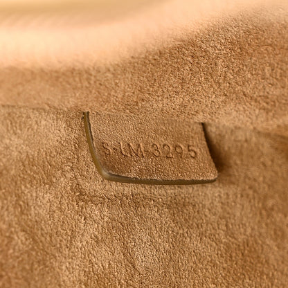 Suede Calfskin Large Lulu Shoulder Bag Beige