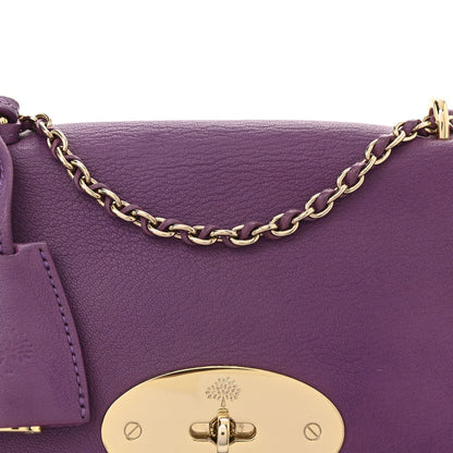 Small Classic Grain Calfskin Small Lily Flap Heather