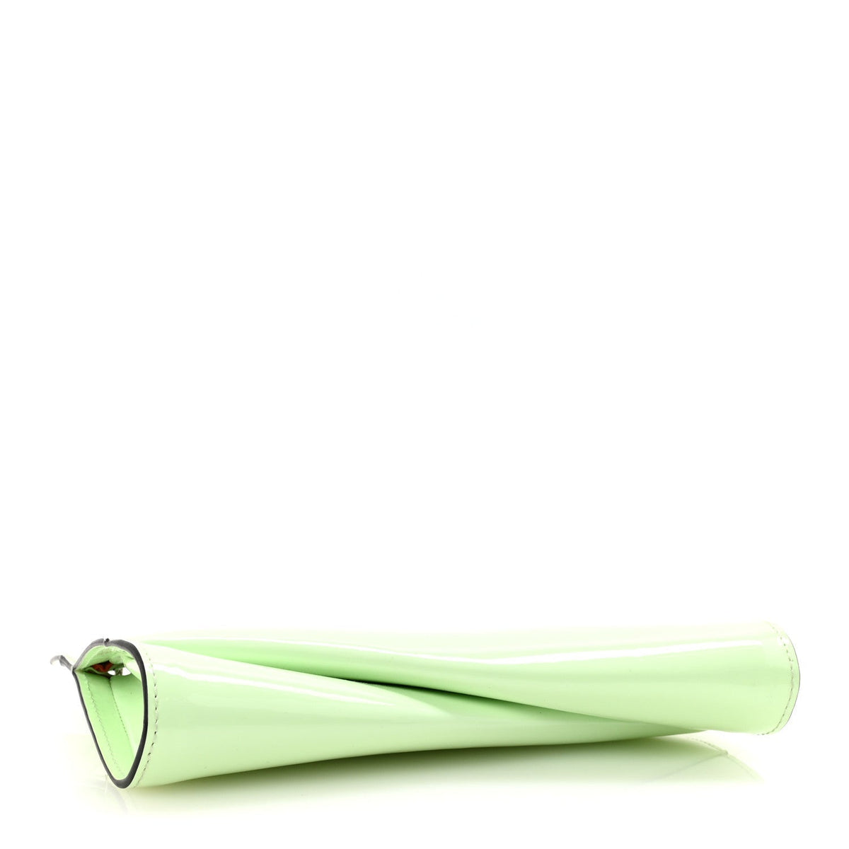 Patent Psychic Loubitwist Clutch Studio Green