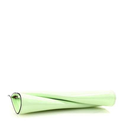 Patent Psychic Loubitwist Clutch Studio Green