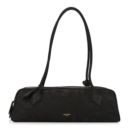 Nubuck Medium Le Teckel Bag Black Anthracite