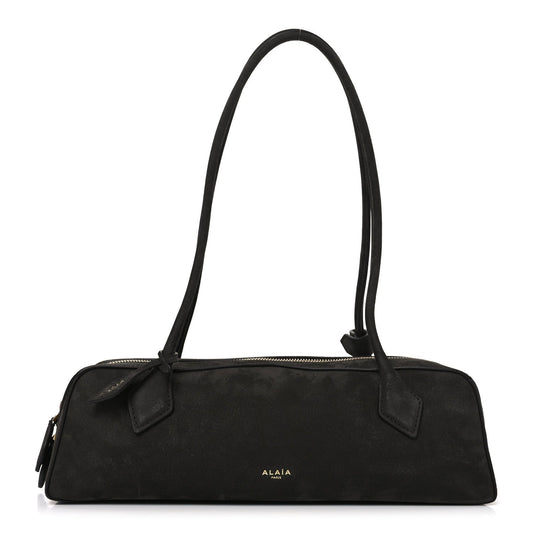 Nubuck Medium Le Teckel Bag Black Anthracite