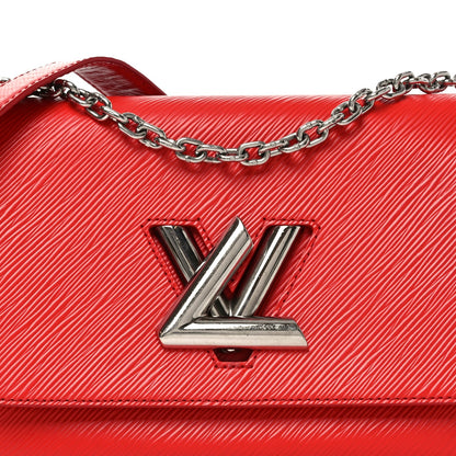 Epi Twist Shoulder Bag MM Coquelicot