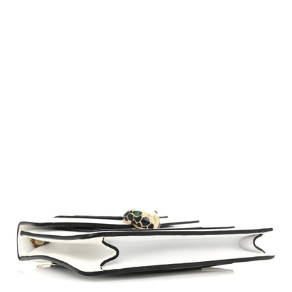 Calfskin Small Serpenti Forever Crossbody Bag White Agate