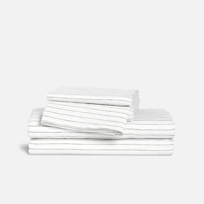 Set of 2 Washed European Linen Core Sheet Set Bundle