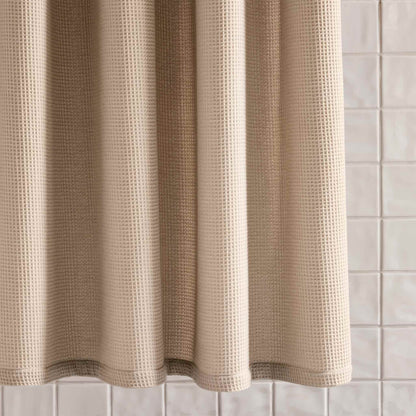 Micro Waffle Shower Curtain