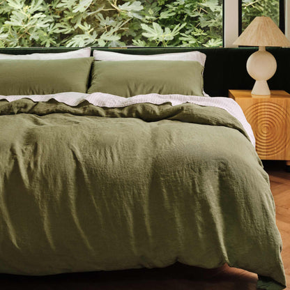 Washed European Linen Pillowcase Set
