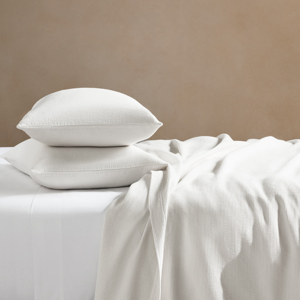 Ribbed Matelasse Sham Set