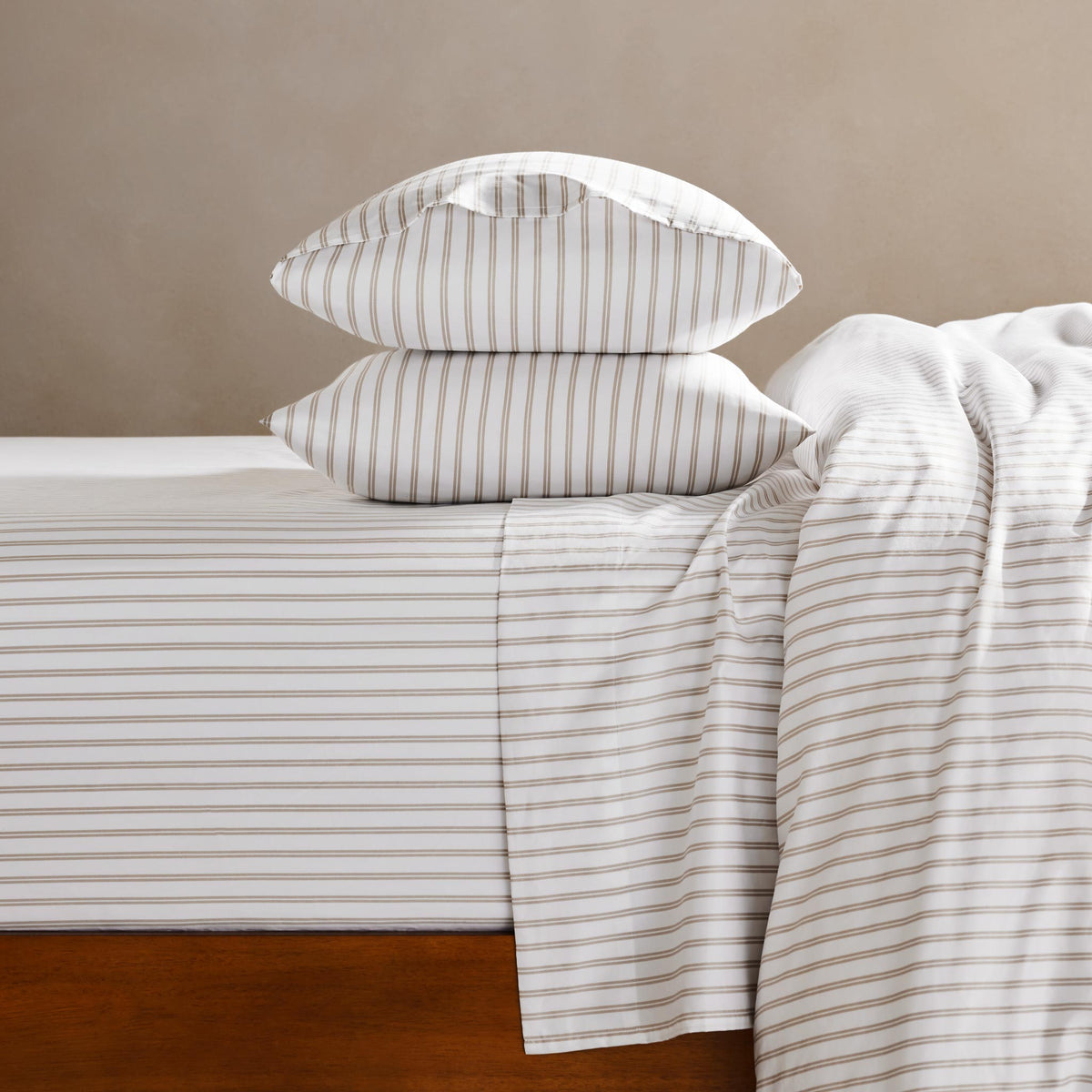Classic Percale No Flat Sheet Set Bundle