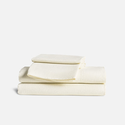 Set of 2 Washed European Linen Core Sheet Set Bundle