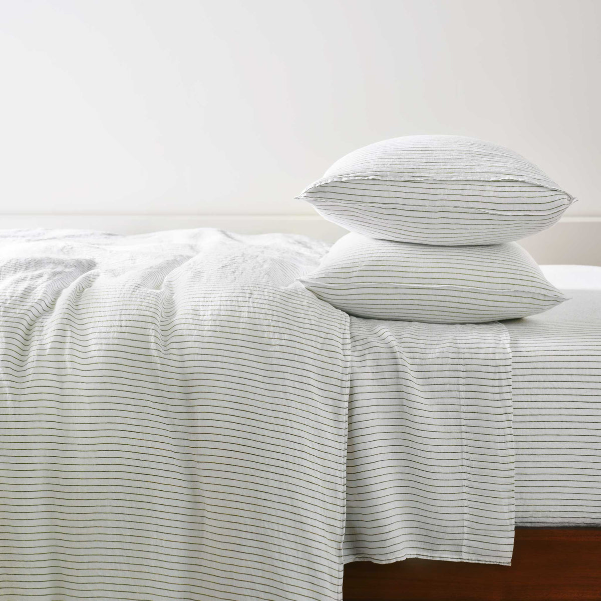 Set of 2 Washed European Linen Core Sheet Set Bundle