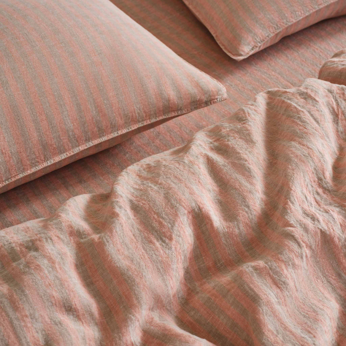Set of 2 Washed European Linen Core Sheet Set Bundle