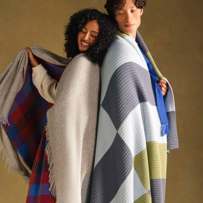 Two-Toned Lambswool Throw Blanket - Last Call