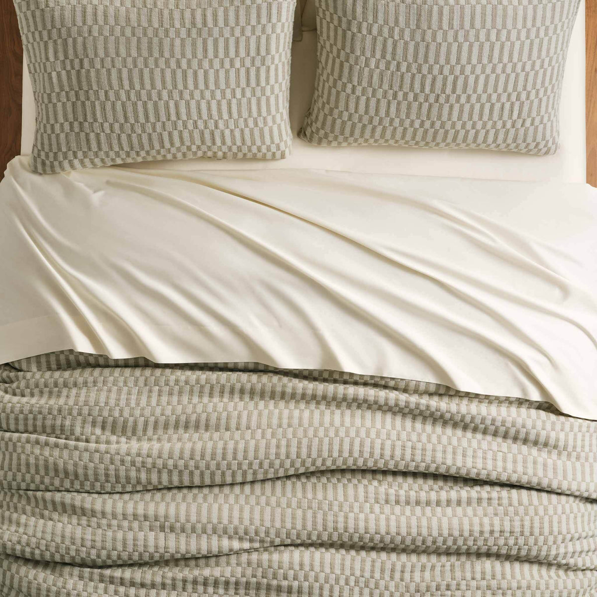 Woven Checkerboard Duvet Cover - Last Call