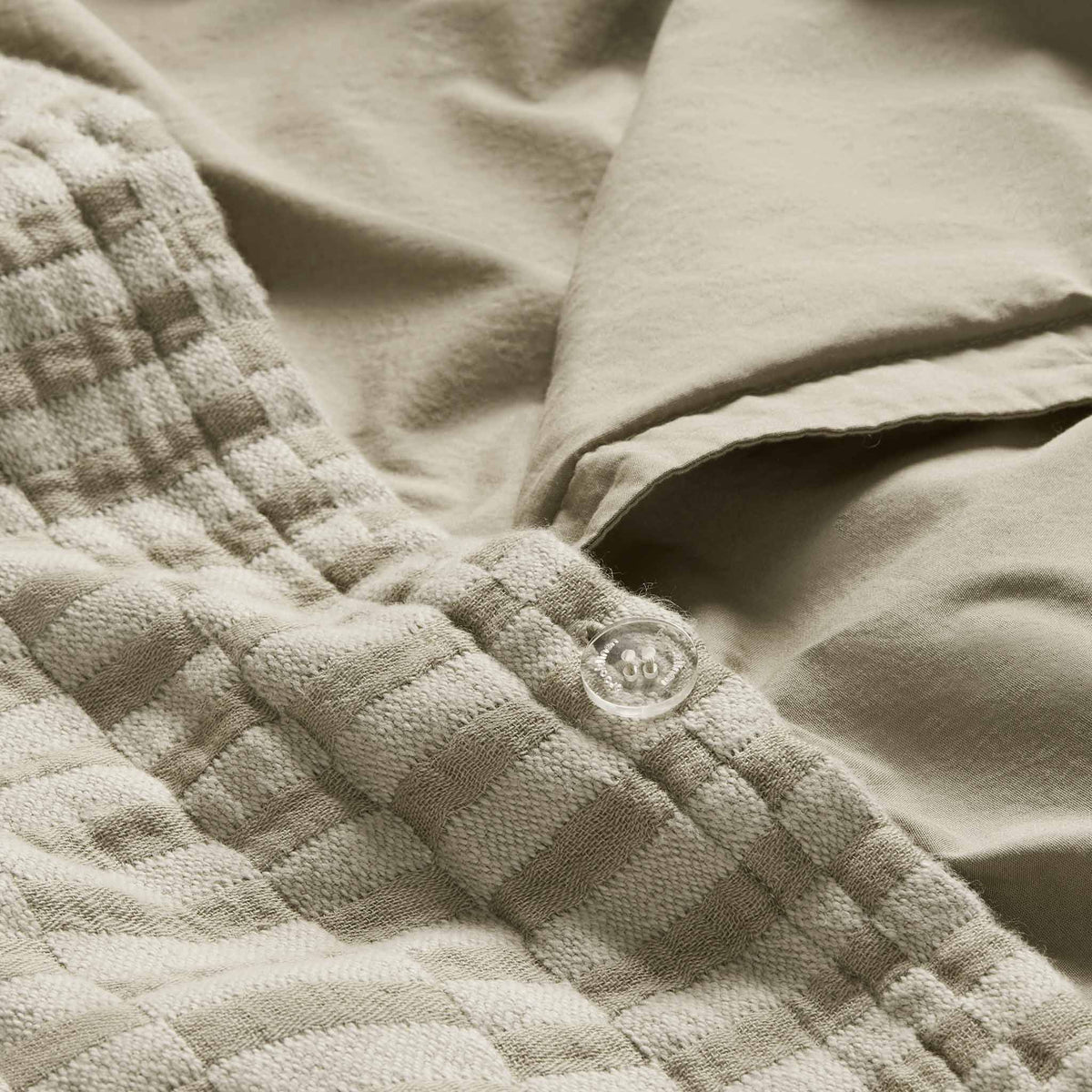 Woven Checkerboard Duvet Cover
