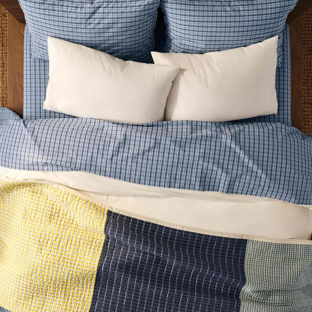 Set of 2 Washed Classic Percale Core Sheet Set Bundle