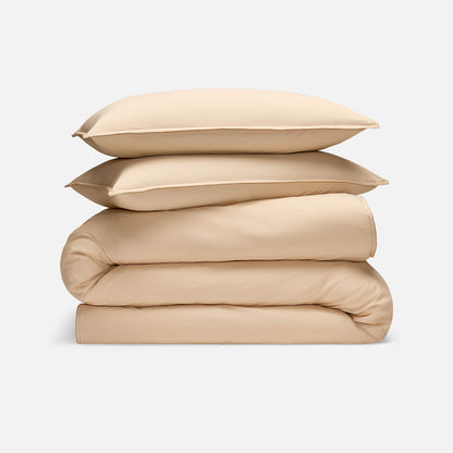 Washed Classic Percale Duvet Set