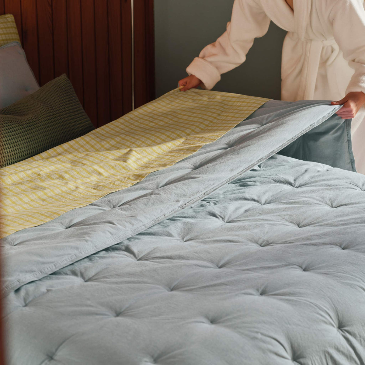 Washed Classic Percale Comforter Set