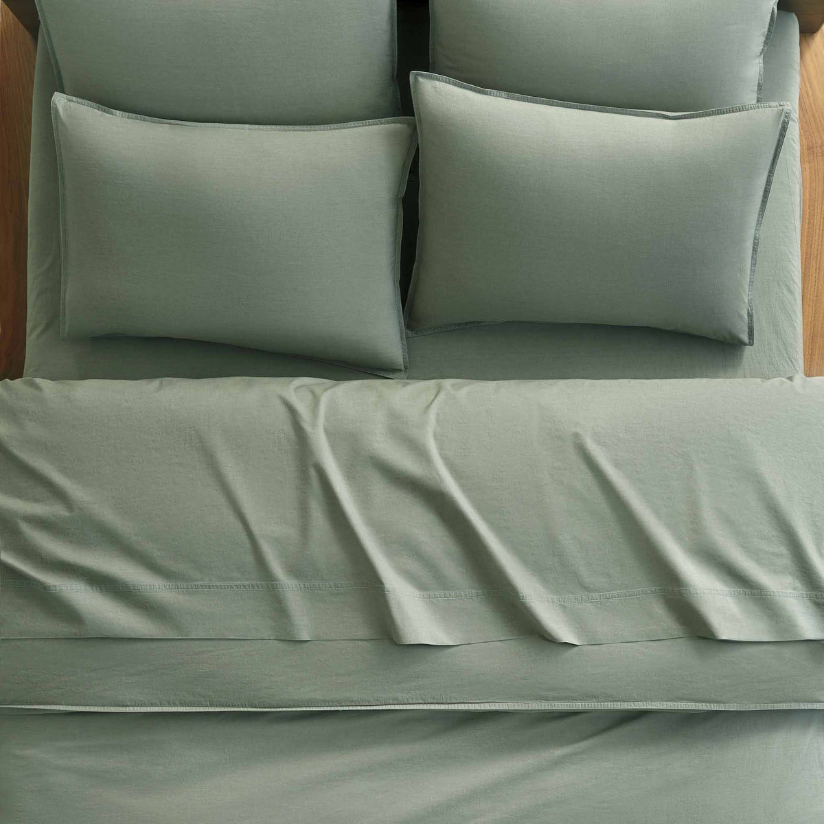 Washed Classic Percale Duvet Set