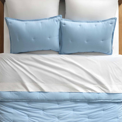 Washed Classic Percale Comforter Set