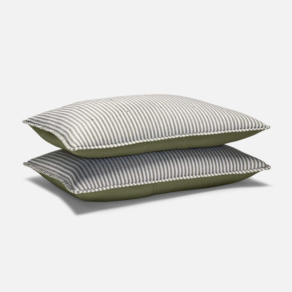 Washed European Linen Quilted Sham Set