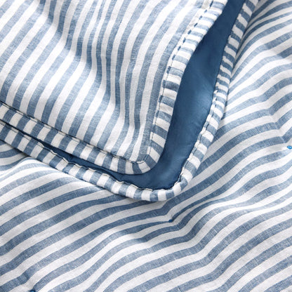 Washed European Linen Quilt Set